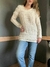 tricot pelucia bege - M - comprar online