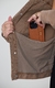 Jaqueta jeans marrom - M - a proxima dona