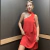 vestido vermelho um ombro - P