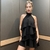 vestido babados preto NOVO