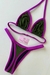 Biquíni Bronze Bicolor Verde e Roxo