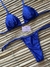 Biquíni Cortininha Fio Canelado Gloss Azul Royal - comprar online