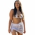 Saida de Praia Saia Tricot Curta de Amarrar - AmandaMiquelomodafeminina