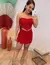 CONJUNTO CROPPED E SHORT SAIA - VERMELHO