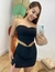 CONJUNTO CROPPED E SHORT SAIA - PRETO na internet