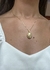 Colar Relicário Floral (Acompanha Foto) – Banhado em Ouro 18k - loja online