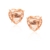 Brinco Coração Solitário Semi Joias - comprar online