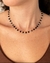 Choker Cascalho Pedra Preta - Prata 925 - comprar online