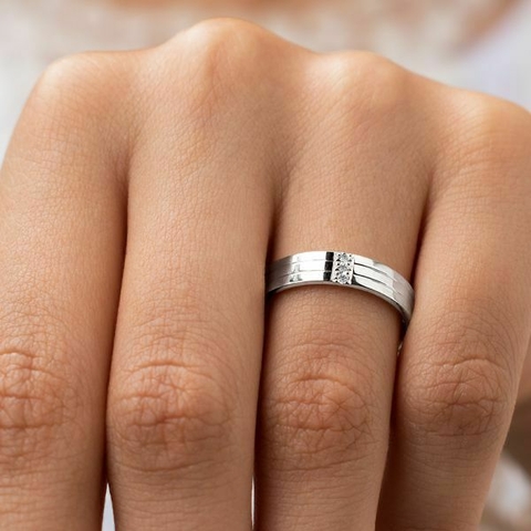 Par de aliança em Prata - comprar online