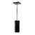 Pendente Luminária de Teto Balcão Sala Tubo Quadrado Alumínio Preto