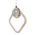 Luminária de Teto Pendente Losango de Cristal Dourado LED Integrado 3w 3000k - comprar online
