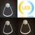 Luminária de Teto Pendente Oval de Cristal Dourado LED Integrado 3w 3000k - loja online