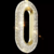 Luminária de Teto Pendente Dourado Cristal Oval Bivolt Com Led Integrado - comprar online