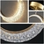Imagem do Luminária de Teto Pendente Dourado Cristal Lua Minguante Bivolt Com Led Integrado