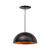 Pendente Luminária de Teto Balcão Sala Meia Lua Alumínio 40cm - comprar online