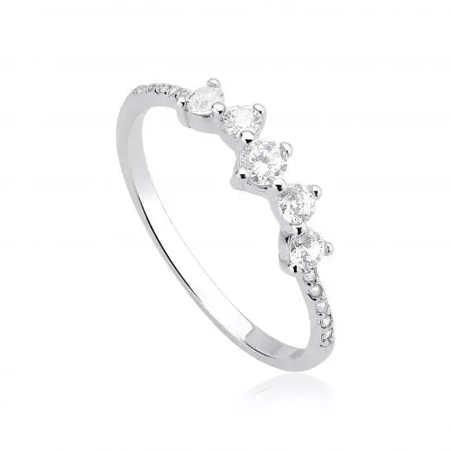 Anel Jade Cravejado Prata 925
