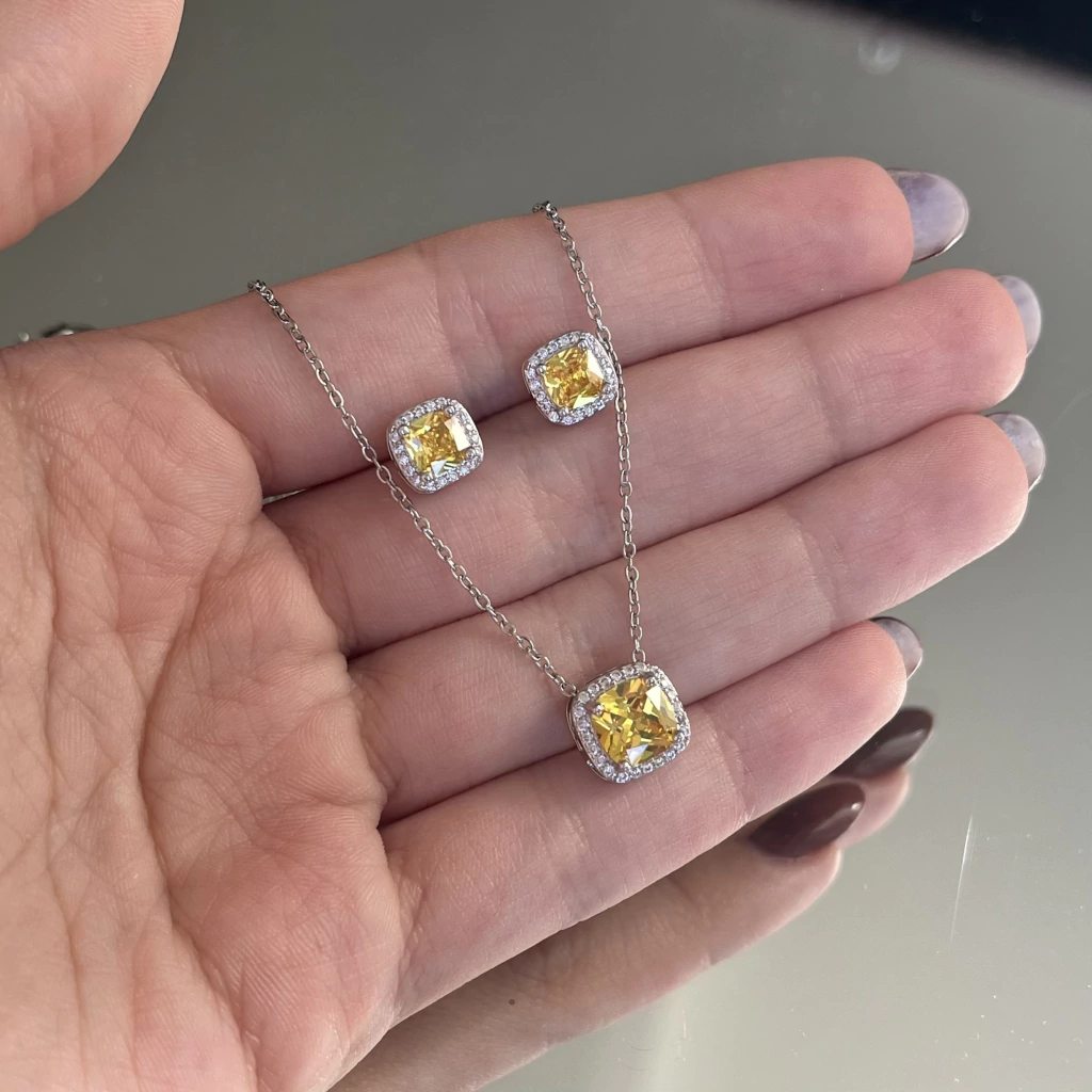 Conjunto Velure Amarelo