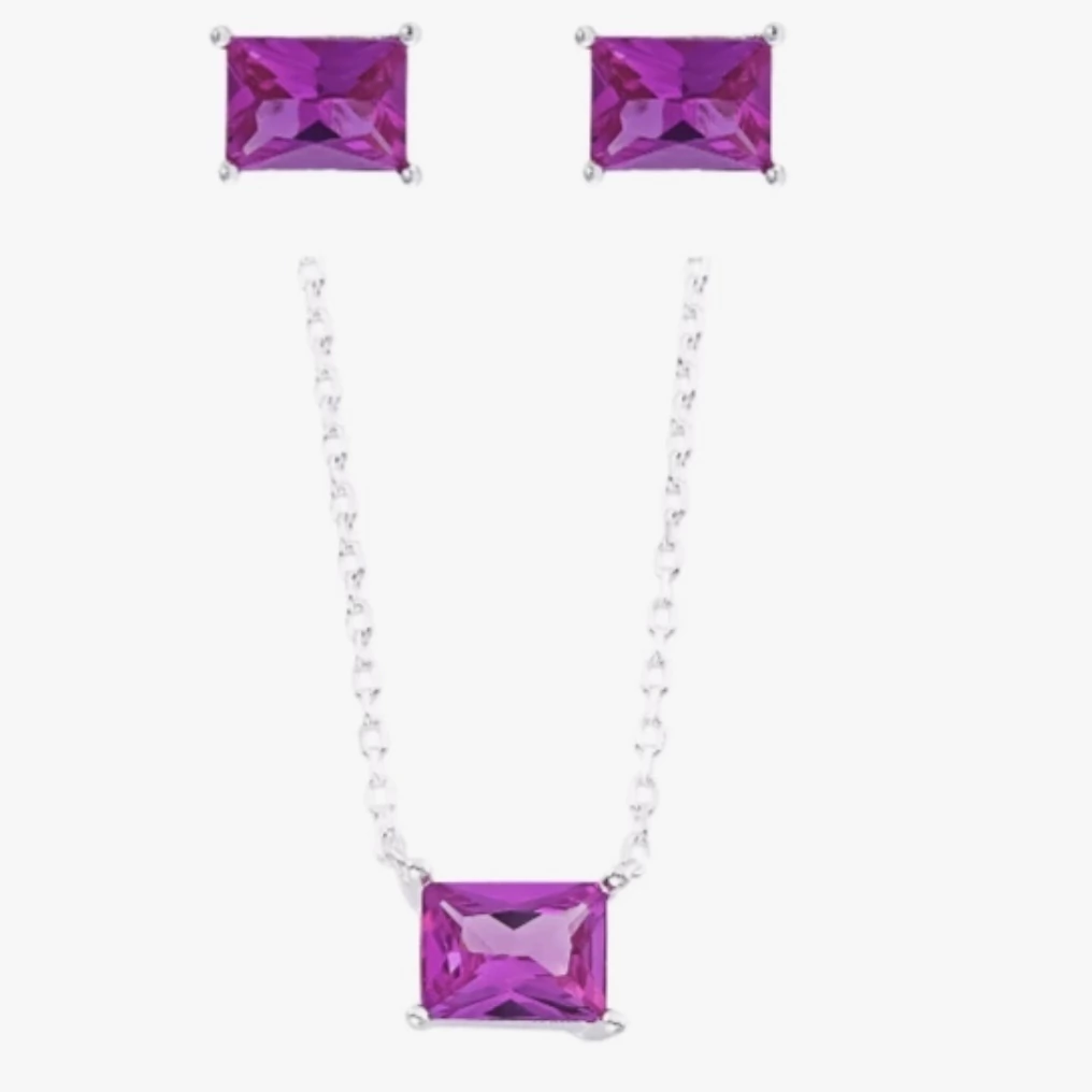 Conjunto retângulo Pink