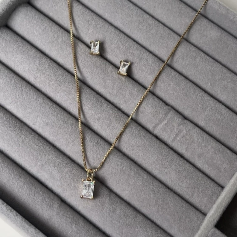 Conjunto Ponto de luz semijoia