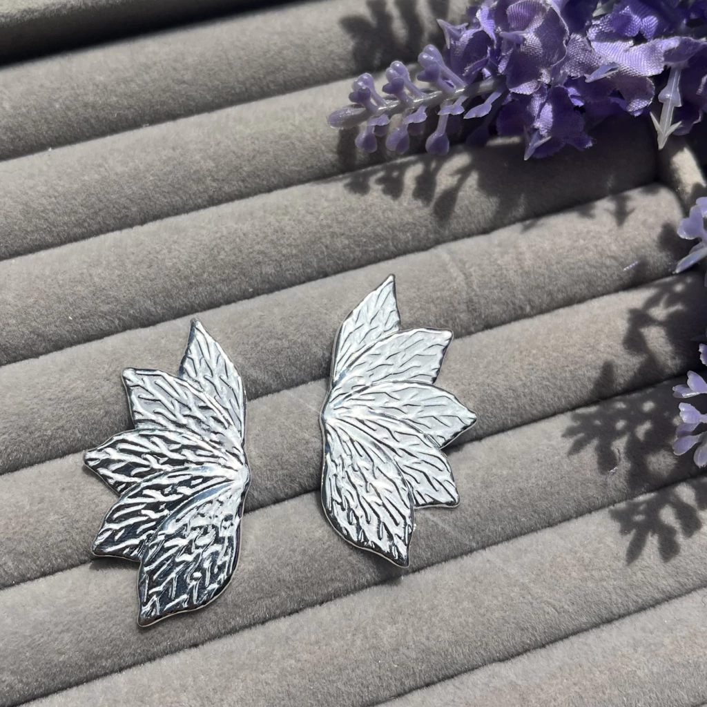 Brinco flore prata semijoia Tulipa