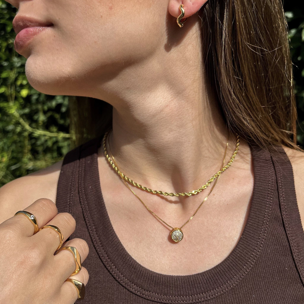 Choker cordão baiano dourado