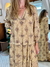 Vestido Midi Estampa Rattan - Romã Haus