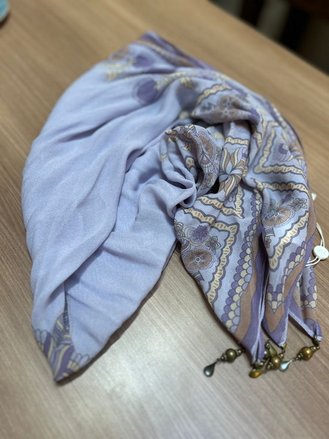 Lenço Estampa Blend Lilas