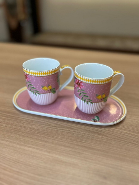 Set/2 Caneca Pequena Rosa - La Majorelle