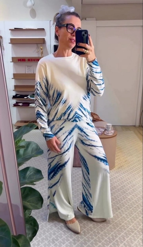 Calça Tricot Tie Dye