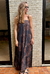 Vestido Midi Alça GGT Estampa Retro