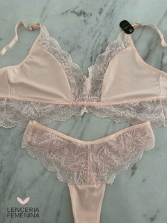 CONJUNTO MICROFIBRA CON PUNTILLA 2003 UAILEE - comprar online