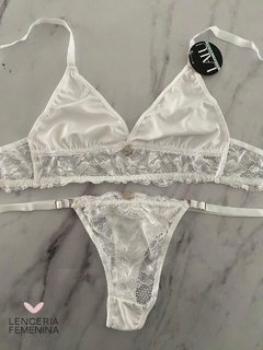 CONJUNTO BRALETTE ENCAJE LALU 3101