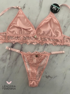 CONJUNTO BRALETTE ENCAJE LALU 3101 - comprar online