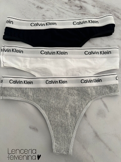 PACK X3 COLALESS ALGODON CON ELASTICO CALVIN K