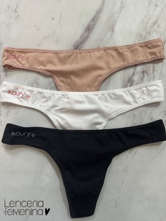 PACK X3 COLALESS ALGODON KAURY P122 en internet