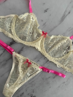 CONJUNTO PUNTILLA CON ARO COMBINADO MELIFERA 3250 - tienda online