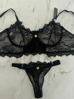 Imagen de CONJUNTO CORSET CON ARO PUNTILLA MELIFERA 3660