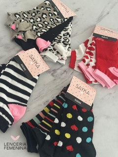 PACK X3 SOQUETES DAMA ALGODON SAYKA 8016