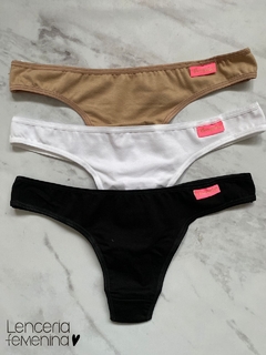 PACK X3 COLALESS ALGODON MK 10138