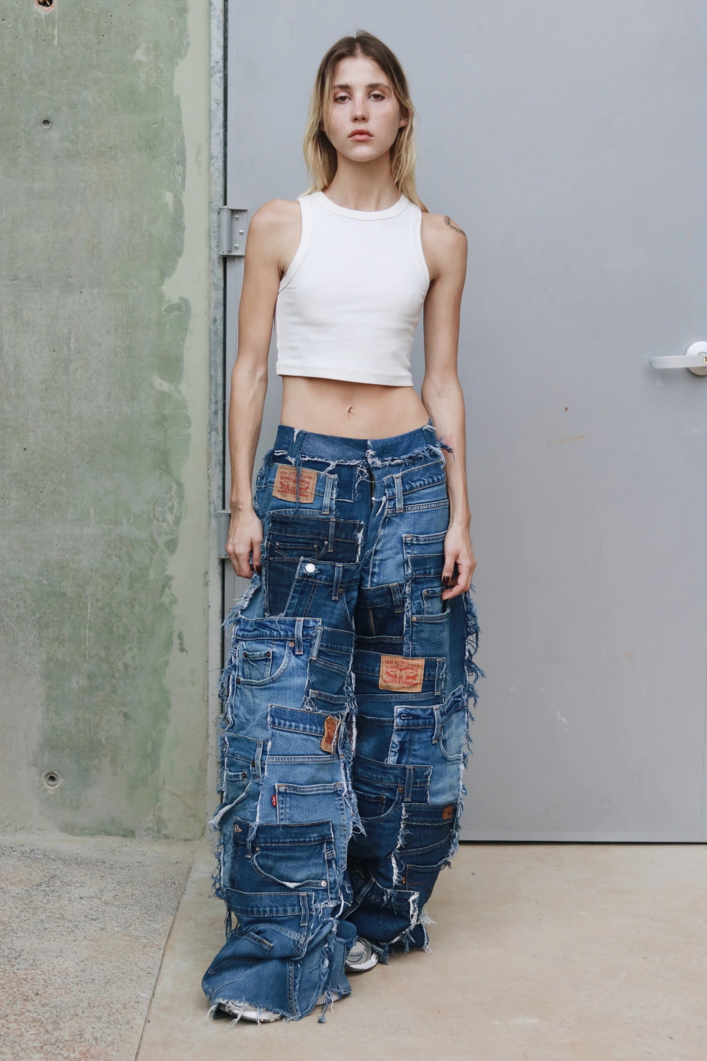 Calça Upcycling Patchwork