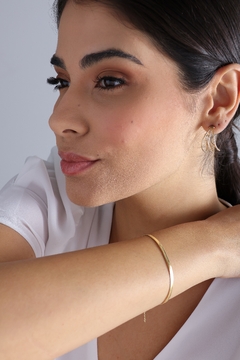 PULSEIRA FITA LAMINADA 3,00 MM, BANHO EM OURO 18K - comprar online