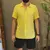 Camisa Manga Curta Viscose Amarela