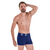 Cueca Boxer Com Filete Cinza Sem Costura Azul Zee Rucci - comprar online
