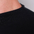 Camiseta Masculina Gola Contínua Canelada Preta - comprar online