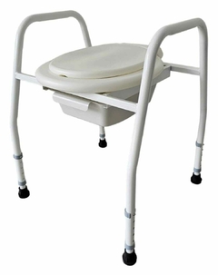 ELEVA INODORO REGULABLE ALTURA CON BACINILLA SILLA PORTATIL