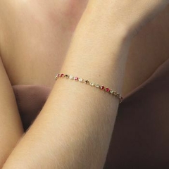 Pulseira Riviera Banhado a Ouro 18K