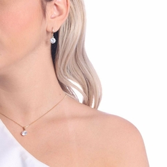 Conjunto Ponto de Luz Banhado a Ouro 18K