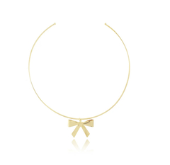 Choker Aro Laço Banhado a Ouro 18K na internet