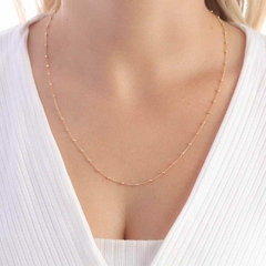 Colar Bolinhas Banhado a Ouro 18k