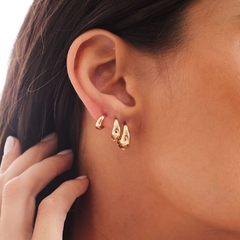 Trio de Argolas Lia banhadas em ouro 18k - comprar online